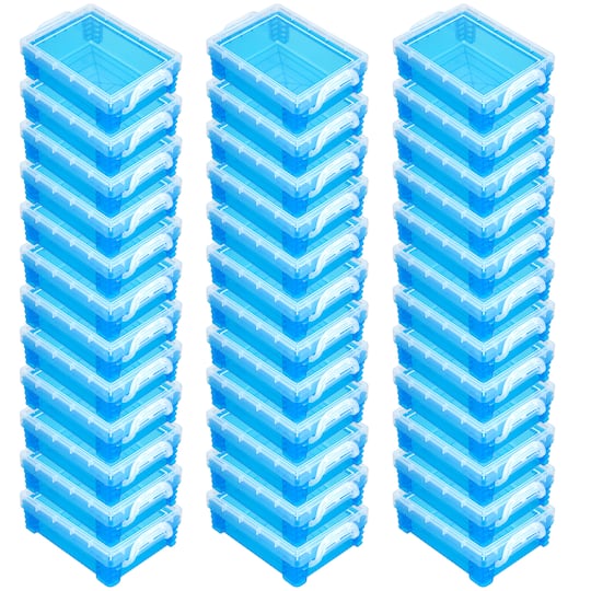 36 Pack: Teal Stacking Crayon Box by Simply Tidy™